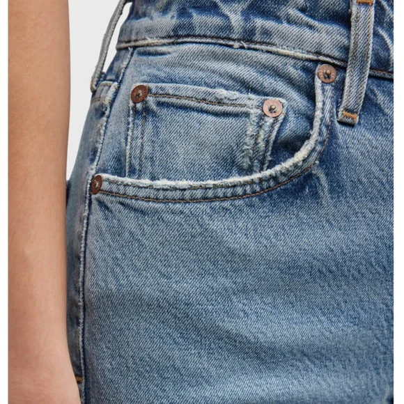 NWT $218 AGOLDE Stovepipe High Rise Straight Jeans in Helm - sizes 25 and 28! - Picture 7 of 7